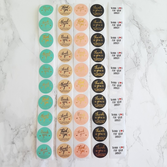 ♥️ 5x25 / 50 Thank You Cards - Picture 8 of 9